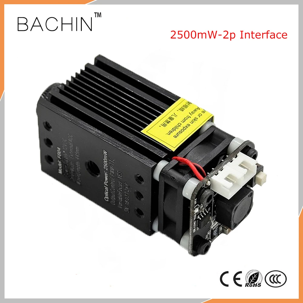 2500mW 445nm Laser Module 2.5W Laser Cutter Head, CNC Laser Cutting Engraver Part, 2p Focusing PWM TTL laser for CNC Router
2500mW 445nm Laser Module 2.5W Laser Cutter Head, CNC Laser Cutting Engraver Part, 2p Focusing PWM TTL laser for CNC Router