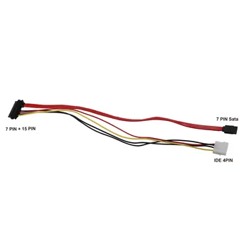 30cm SATA Combo 15 Pin Power 7 Pin Data Cable IDE 4 Pin Molex Serial ATA Sata HDD Hard Disk Cable Computer Accessories
30cm SATA Combo 15 Pin Power 7 Pin Data Cable IDE 4 Pin Molex Serial ATA Sata HDD Hard Disk Cable Computer Accessories