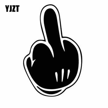 YJZT 10CM*15.6CM Middle Finger Window Nice Vinyl Decal Beautiful Car Sticker Black/Silver C27-0030
YJZT 10CM*15.6CM Middle Finger Window Nice Vinyl Decal Beautiful Car Sticker Black/Silver C27-0030