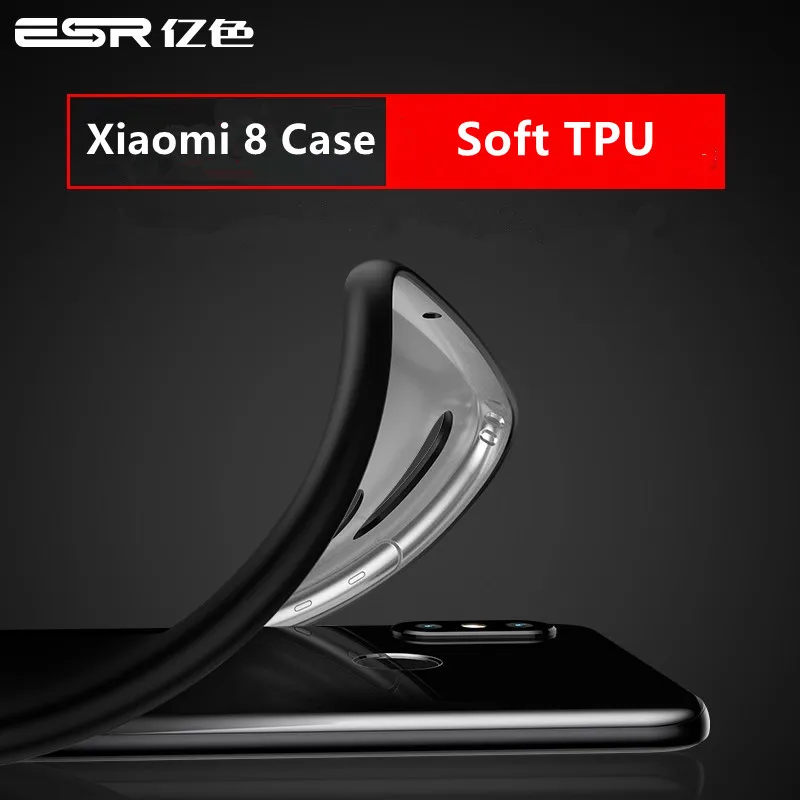 ESR Soft TPU for Xiaomi Mi 8 Case 360 Full Protection for Xiaomi Mi8 Case Luxury Brand Shock Proof Black Back
ESR Soft TPU for Xiaomi Mi 8 Case 360 Full Protection for Xiaomi Mi8 Case Luxury Brand Shock Proof Black Back
