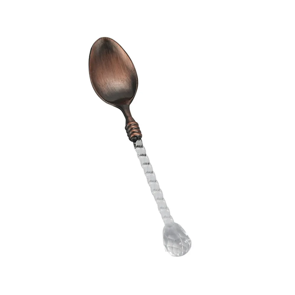Kitchen Home Crystal Handle Small coffee spoon long Sugar Tea Dessert Cutlery Kitchen Tableware
Kitchen Home Crystal Handle Small coffee spoon long Sugar Tea Dessert Cutlery Kitchen Tableware