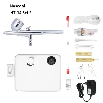 Nasedal NT-14 Airbrush Compressor Pistola de Pintura Aerografo Dual Action Spray Gun Air Brush Paint Gun Airbrush Set Compressor
Nasedal NT-14 Airbrush Compressor Pistola de Pintura Aerografo Dual Action Spray Gun Air Brush Paint Gun Airbrush Set Compressor