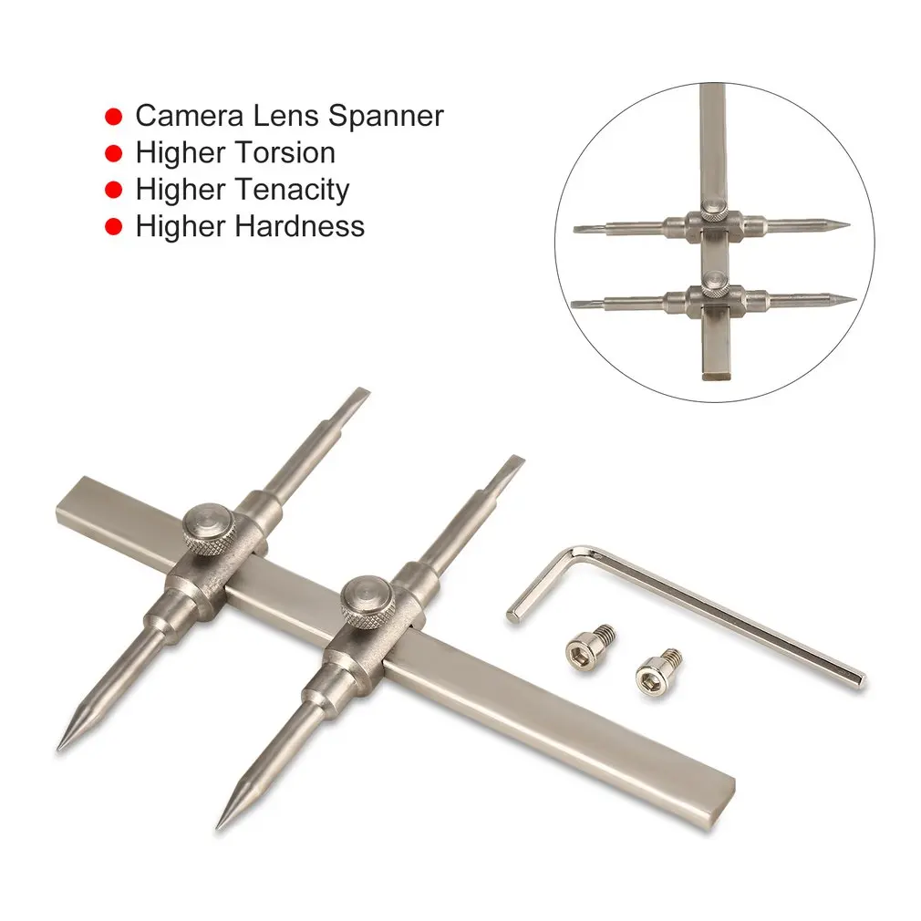 Flat & Pointed Dual Tips Spanner Wrench Telescope DSLR Camera Lens Repairing Opening Tool Stainless Steel Professional Toy Parts
Flat & Pointed Dual Tips Spanner Wrench Telescope DSLR Camera Lens Repairing Opening Tool Stainless Steel Professional Toy Parts