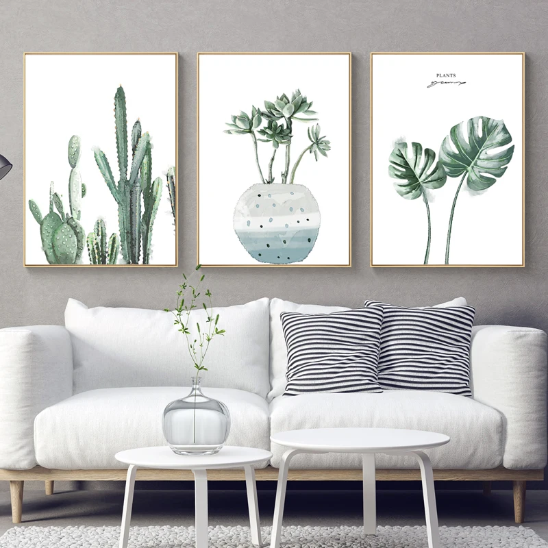 Nordic Poster Green Leaf Monstera Wall Art Canvas Painting Watercolour Plant cactus print Pictures for Living Room Home Decor
Nordic Poster Green Leaf Monstera Wall Art Canvas Painting Watercolour Plant cactus print Pictures for Living Room Home Decor