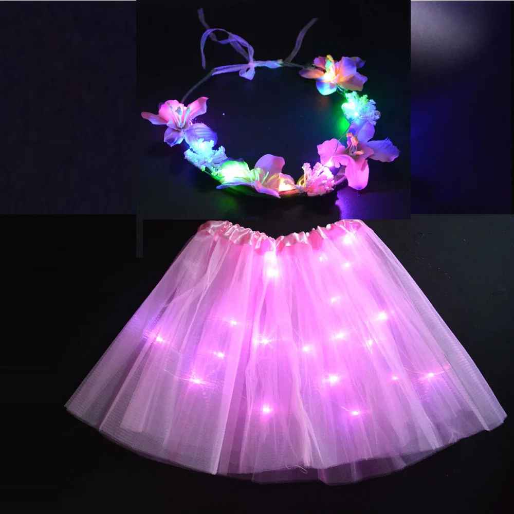 LED lampeggiante Collo Catena Fiori