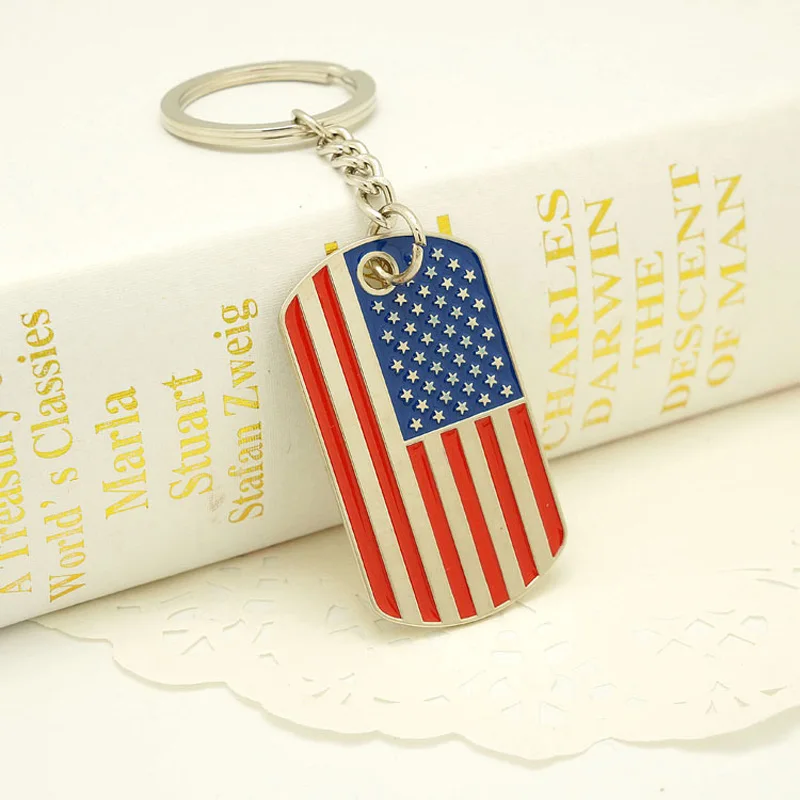 New Arrive USA Flag Keychain America Stripe and Stars Patriotic Key Ring Gift Metal Key Chain Pendant Jewelry Accessories Unisex
New Arrive USA Flag Keychain America Stripe and Stars Patriotic Key Ring Gift Metal Key Chain Pendant Jewelry Accessories Unisex