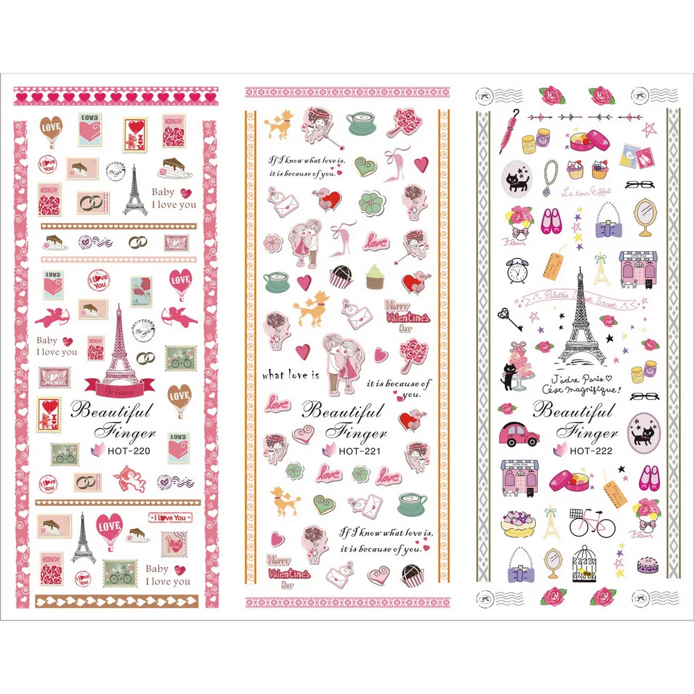 3 PACKS / LOT MOSAIC TOWER SWEET HEART LOVE VALENTINE NAIL TATTOOS STICKER WATER TRANSFER DECAL NAIL ART HOT220-222
3 PACKS / LOT MOSAIC TOWER SWEET HEART LOVE VALENTINE NAIL TATTOOS STICKER WATER TRANSFER DECAL NAIL ART HOT220-222