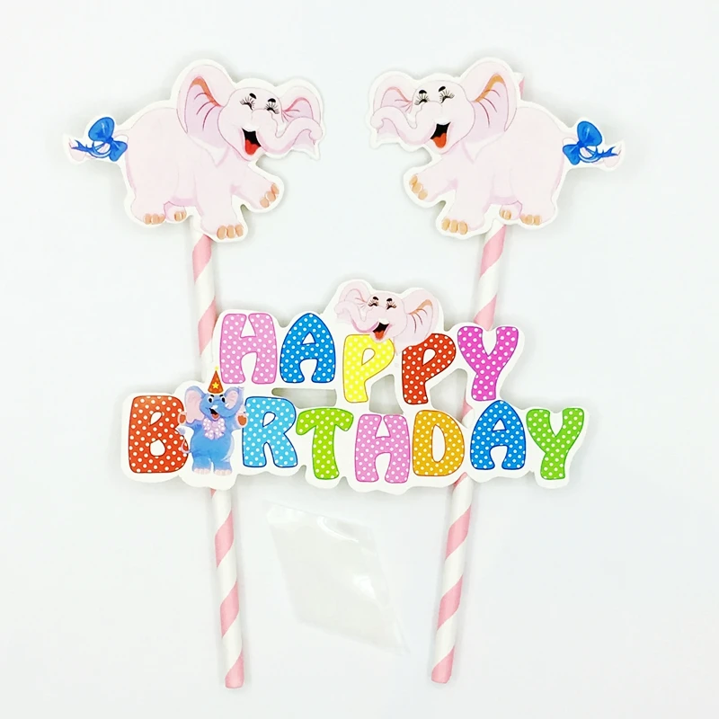 1set Elephant Dumbo Happy Birthday event Cake Topper Banner Flags Kids Boby shower Party Girl favor Birthday Decoration Supplies
1set Elephant Dumbo Happy Birthday event Cake Topper Banner Flags Kids Boby shower Party Girl favor Birthday Decoration Supplies