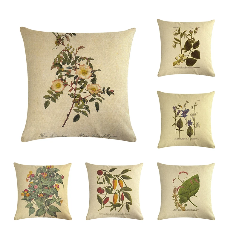 Vintage Flowers and plants cushion cover sofa bed throw pillow cover Home Office Chair decorative 45cmx45cm Flower Pillowcase
Vintage Flowers and plants cushion cover sofa bed throw pillow cover Home Office Chair decorative 45cmx45cm Flower Pillowcase