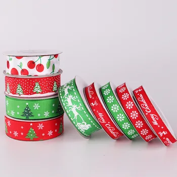 Santa Claus and Elk Printed Grosgrain Ribbons Jewelry Packaging Diy Sewing Hairbows Gift Wrapping Christmas Ribbon Accessory
Santa Claus and Elk Printed Grosgrain Ribbons Jewelry Packaging Diy Sewing Hairbows Gift Wrapping Christmas Ribbon Accessory