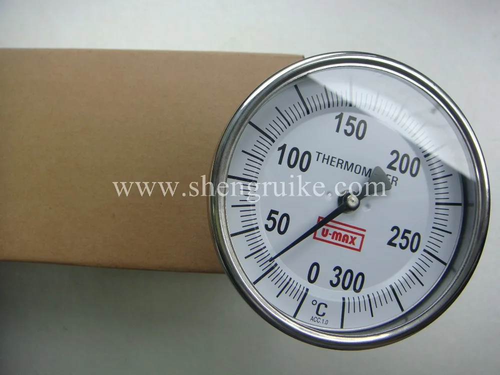 0-300C Bimetal thermometer, Back Connection SS304 material, short delivery
0-300C Bimetal thermometer, Back Connection SS304 material, short delivery