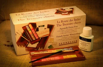 Sennelier High Level Artist Pigment 20 Color Watercolor Paint Palette Ceramic Solid Wooden Box Set
Sennelier High Level Artist Pigment 20 Color Watercolor Paint Palette Ceramic Solid Wooden Box Set