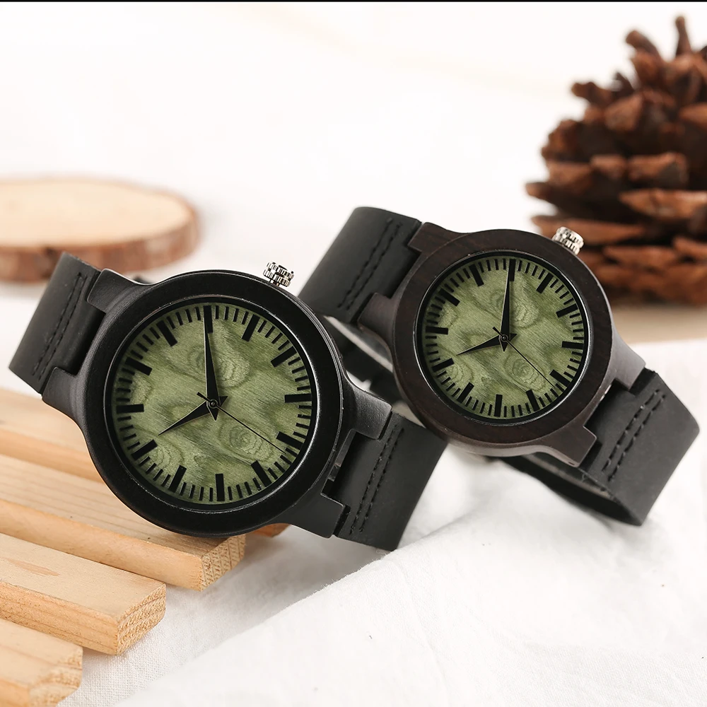 YISUYA Couple Wirst Watch Bamboo Wooden Lovers' Watches Nature Handmade Men Women Valentine's Gift Sweet Honey Watch Gift Clock (13)