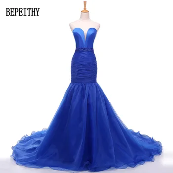 BEPEITHY Hot Sale Evening Dresses Sweetheart Beads Royal Blue Mermaid Organza Weddings & Events Formal Gown Robe De Soiree 2019
BEPEITHY Hot Sale Evening Dresses Sweetheart Beads Royal Blue Mermaid Organza Weddings & Events Formal Gown Robe De Soiree 2019