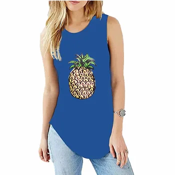 New Tops Summer pineapple print sleeveless Women Casual Top Tees Camisa Lady Woman Street Style 2019 Tops
New Tops Summer pineapple print sleeveless Women Casual Top Tees Camisa Lady Woman Street Style 2019 Tops