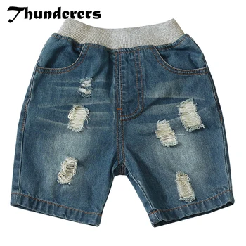 Thunderers Summer Kids Jeans For Girls Boys Denim Ripped Holes Children Short Jeans Toddler Baby Casual Pants Clothes 18M-5Y
Thunderers Summer Kids Jeans For Girls Boys Denim Ripped Holes Children Short Jeans Toddler Baby Casual Pants Clothes 18M-5Y