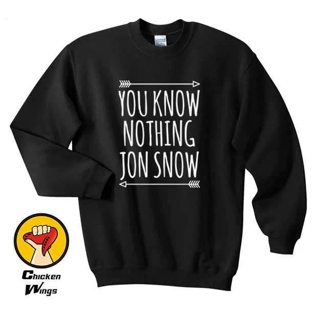 You Know Nothing JON SNOW Shirt Quote Tumblr Top Crewneck Sweatshirt Unisex More Colors XS - 2XL
You Know Nothing JON SNOW Shirt Quote Tumblr Top Crewneck Sweatshirt Unisex More Colors XS - 2XL