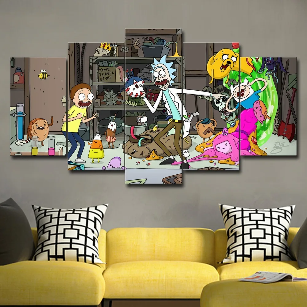 Photo Canvas Paint Modern 5 Pieces Wall Art Rick And Morty Cartoon Live Wall Decoration Modular Animation Picture Poster Frame
Photo Canvas Paint Modern 5 Pieces Wall Art Rick And Morty Cartoon Live Wall Decoration Modular Animation Picture Poster Frame