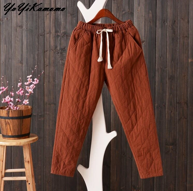 YoYiKamomo Thick Women Pants Winter 2017 New Leisure Trousers Warm Pants Cotton Trousers Maxi Loose Women Trousers
YoYiKamomo Thick Women Pants Winter 2017 New Leisure Trousers Warm Pants Cotton Trousers Maxi Loose Women Trousers