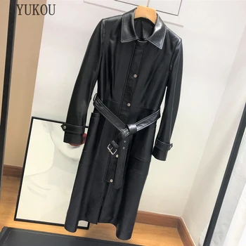 Woman Coats 2019 Winter Fashion Sheepskin Genuine Leather Coat Female Sheepskin windbreaker coat Long
Woman Coats 2019 Winter Fashion Sheepskin Genuine Leather Coat Female Sheepskin windbreaker coat Long