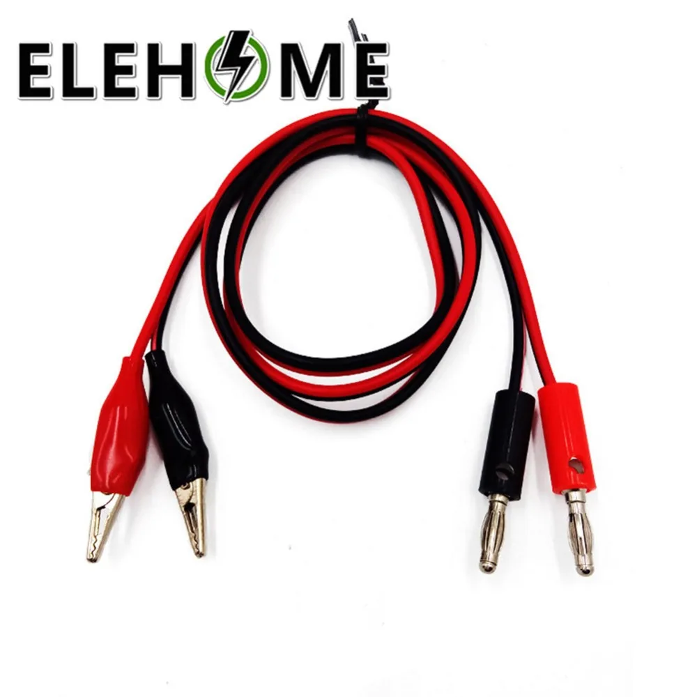 4mm Injection Banana Plug To Shrouded Copper Electrical Clamp Alligator Clip Test Cable Leads 1M For Testing Probe XF30
4mm Injection Banana Plug To Shrouded Copper Electrical Clamp Alligator Clip Test Cable Leads 1M For Testing Probe XF30