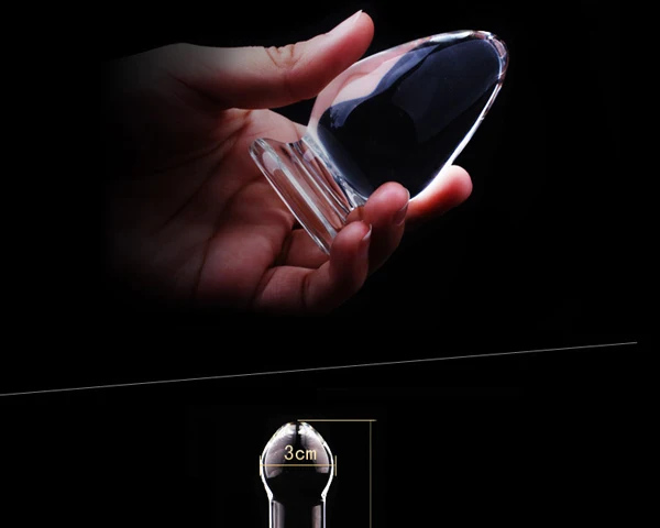 1Pc Glass Anal Butt Plugs Crystal Dildos Beads Ball Erotic Stimulator Fake Penis Female Masturbate Sex Toys for Couples 8