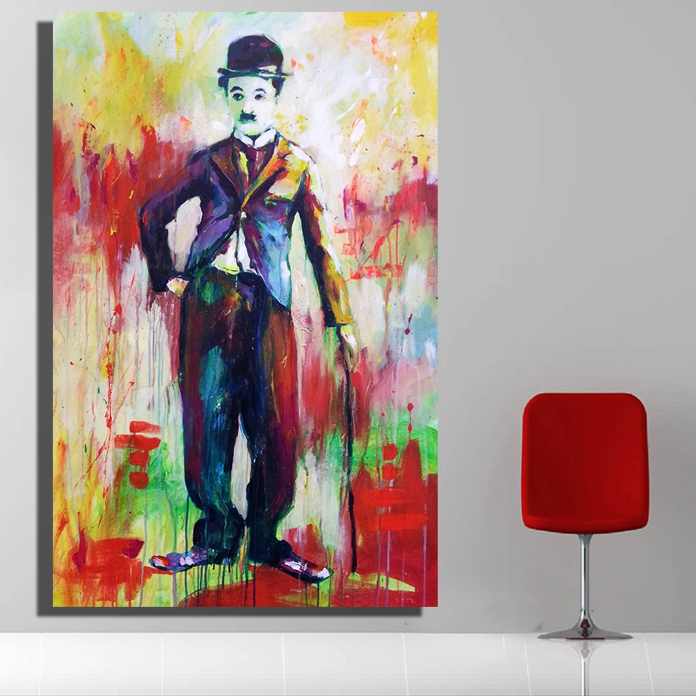 Canvas Painting Charles Chaplin Portrait Posters and Paintings Oil Picture for Living Room Home Decor
Canvas Painting Charles Chaplin Portrait Posters and Paintings Oil Picture for Living Room Home Decor