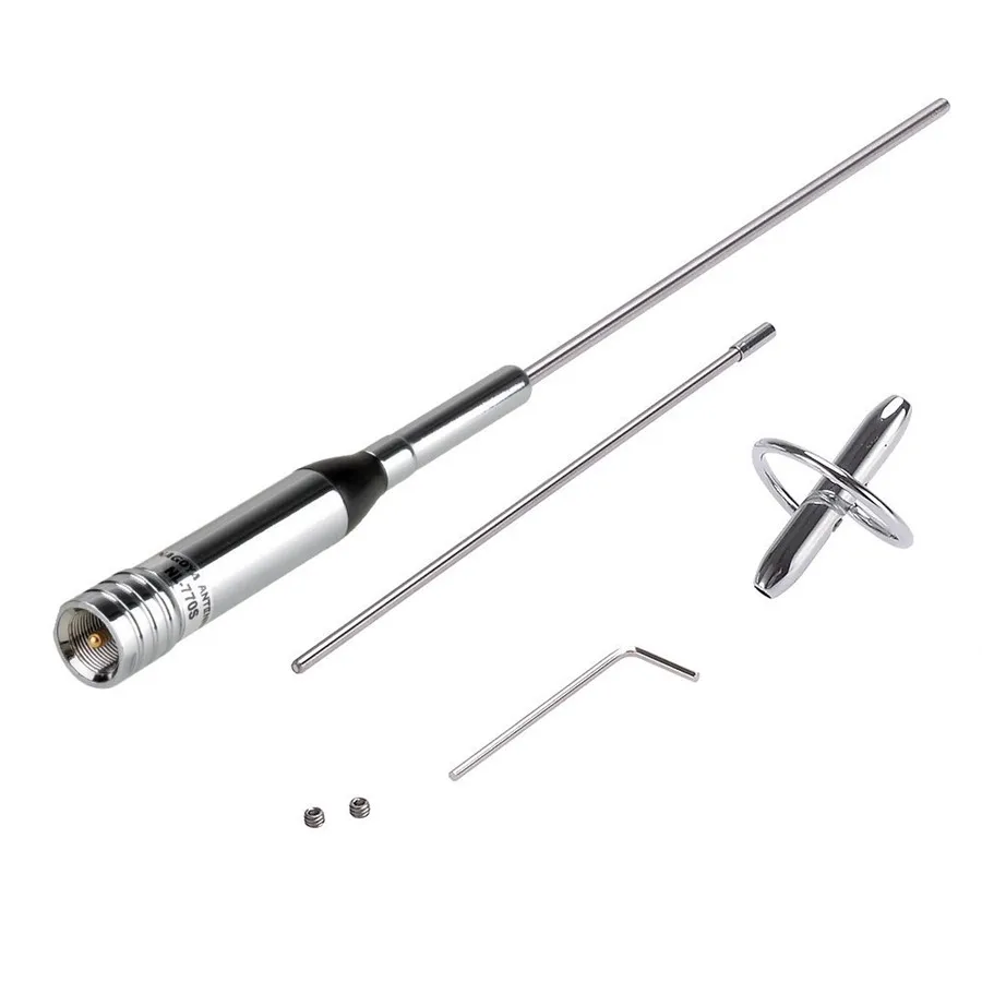 NL-770S Dual Band UHF/VHF 144/430MHz 2.15/3.0dBi 150W Car Radio Mobile//Station Antenna SL16/UHF-J/M
NL-770S Dual Band UHF/VHF 144/430MHz 2.15/3.0dBi 150W Car Radio Mobile//Station Antenna SL16/UHF-J/M