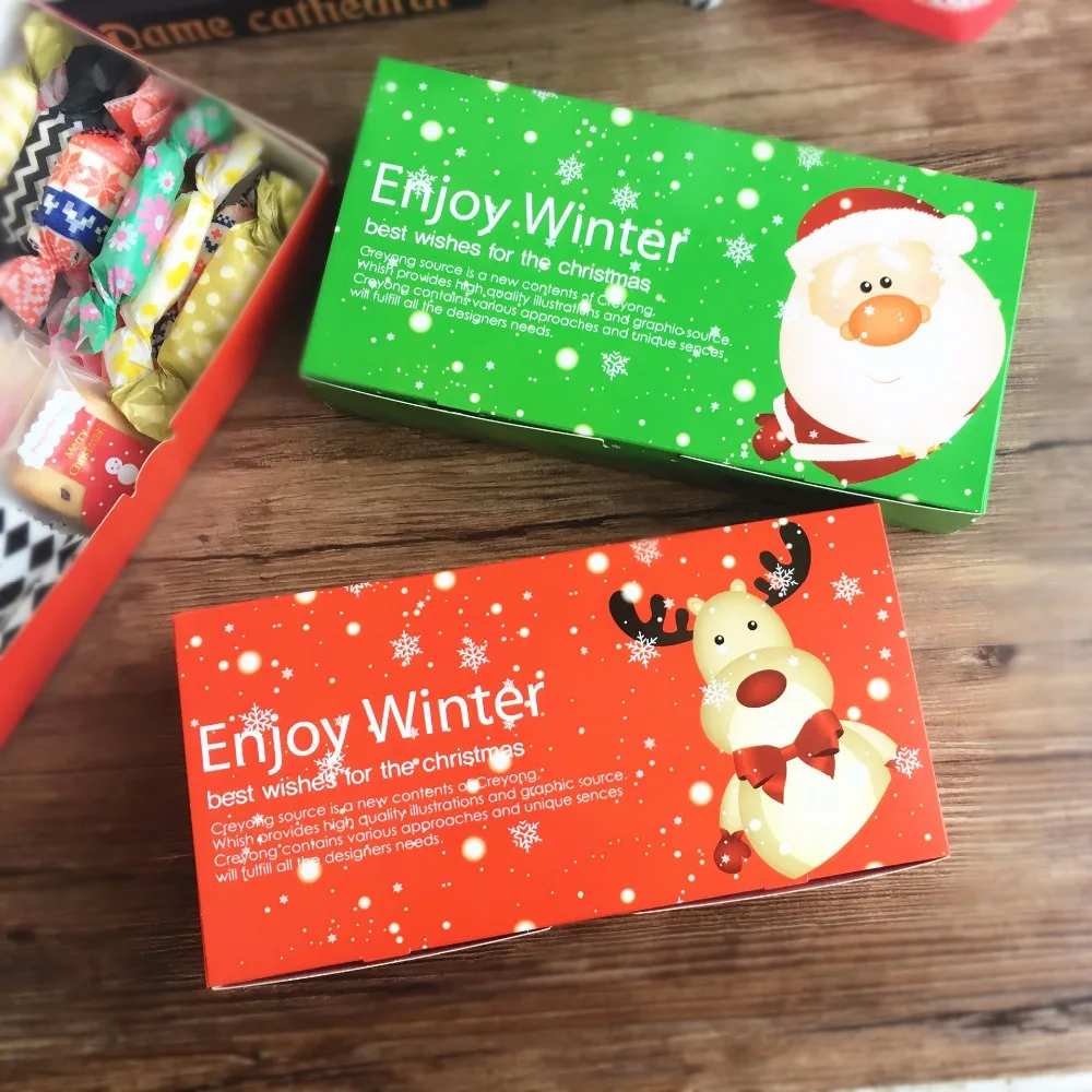 Christmas red green rectangle gingerbread cookie biscuit candy packaging box Christmas party gift decoration boxes supply
Christmas red green rectangle gingerbread cookie biscuit candy packaging box Christmas party gift decoration boxes supply