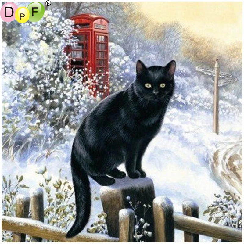 DPF The black cats in winter 5D diamond embroidery home decor diamond mosaic full square diamond painting cross stitch crafts
DPF The black cats in winter 5D diamond embroidery home decor diamond mosaic full square diamond painting cross stitch crafts