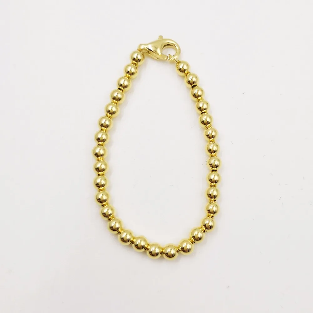 18k yellow gold or rose gold bead strand bracelet for new baby girls womens trandy bracelet for career women
18k yellow gold or rose gold bead strand bracelet for new baby girls womens trandy bracelet for career women