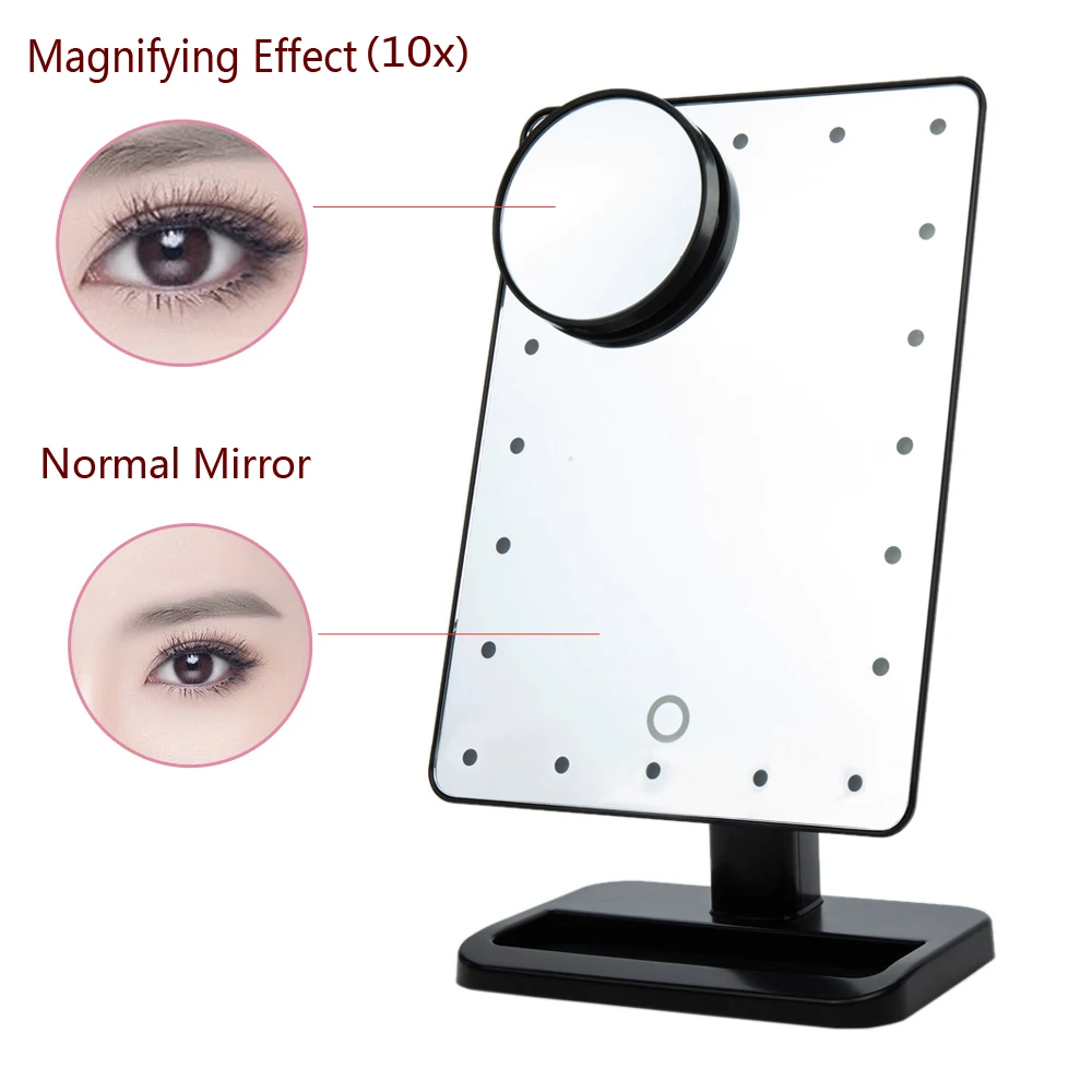 Mioor Adjustable 20/16 LEDs Lighted Makeup Mirror Touch Screen Portable Magnifying Vanity Tabletop Lamp Cosmetic Mirror Make Up
Mioor Adjustable 20/16 LEDs Lighted Makeup Mirror Touch Screen Portable Magnifying Vanity Tabletop Lamp Cosmetic Mirror Make Up
