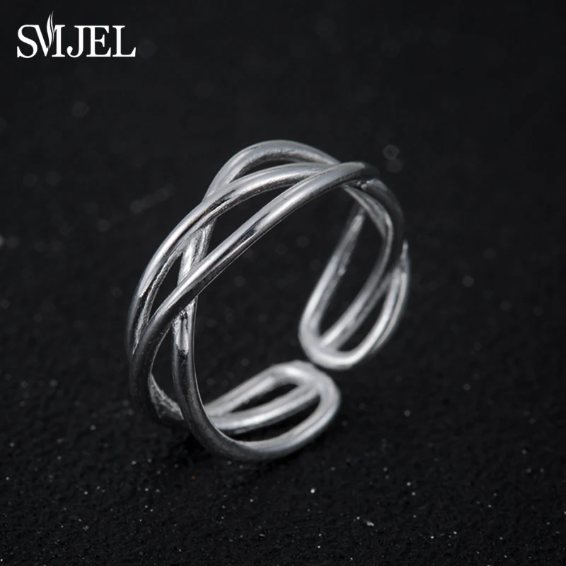SMJEL Valentine's Day Simple Twist Geometric Open Rings for Women Midi Ring Set Vintage Steampunk Anillos Birthday Gifts SYJZ118
SMJEL Valentine's Day Simple Twist Geometric Open Rings for Women Midi Ring Set Vintage Steampunk Anillos Birthday Gifts SYJZ118