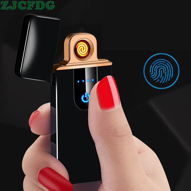 LCD Display Intelligent LED Touch Sensor Usb Charging Lighter Windproof Creative Electronic Cigarette Lighter Windshield
LCD Display Intelligent LED Touch Sensor Usb Charging Lighter Windproof Creative Electronic Cigarette Lighter Windshield