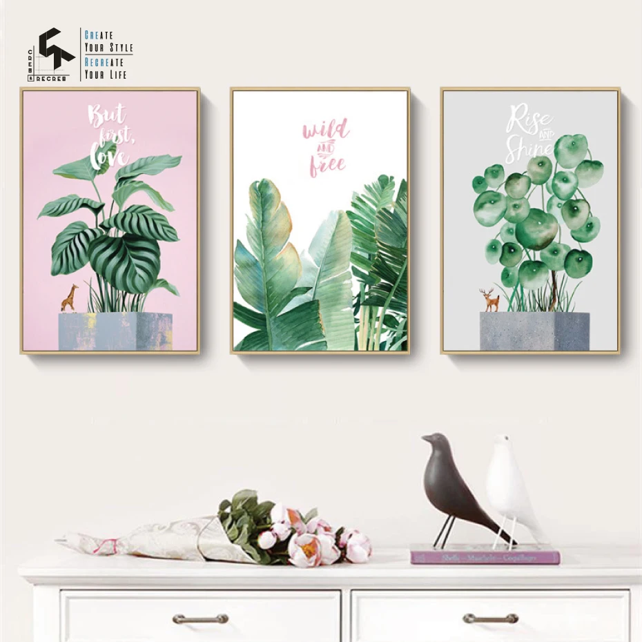 CREATE&RECREATE Nordic Poster Pink Leaves Animals Posters And Prints Wall Paintings Canvas Art Decorative Pictures CR1810110043
CREATE&RECREATE Nordic Poster Pink Leaves Animals Posters And Prints Wall Paintings Canvas Art Decorative Pictures CR1810110043
