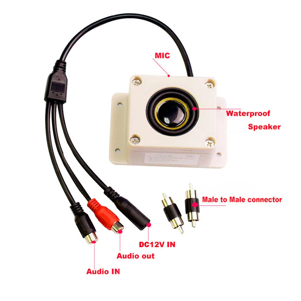 Protection Security Camera Accessories Waterproof Outdoor Speaker Interphone Portable Microphone Voice Home Sound Two Way
Protection Security Camera Accessories Waterproof Outdoor Speaker Interphone Portable Microphone Voice Home Sound Two Way