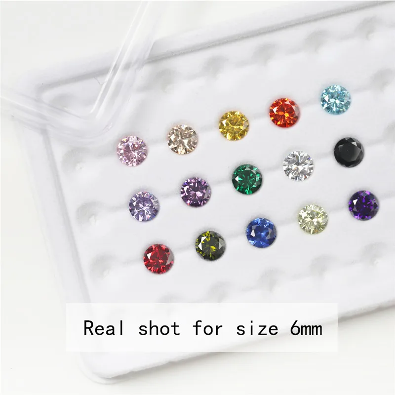 1pcs Per Color Total 15pcs Round Shape Loose Cubic Zirconia Stone Mix 15 Colours CZ Synthetic Gemstone for Jewelry Making
1pcs Per Color Total 15pcs Round Shape Loose Cubic Zirconia Stone Mix 15 Colours CZ Synthetic Gemstone for Jewelry Making