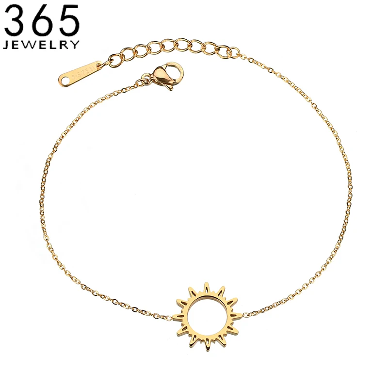 Simple Fashion Jewelry Stainless Steel Hollow Sun Bracelet For Women Gold Color Link Chain Bracelet Girlfriend Gift
Simple Fashion Jewelry Stainless Steel Hollow Sun Bracelet For Women Gold Color Link Chain Bracelet Girlfriend Gift
