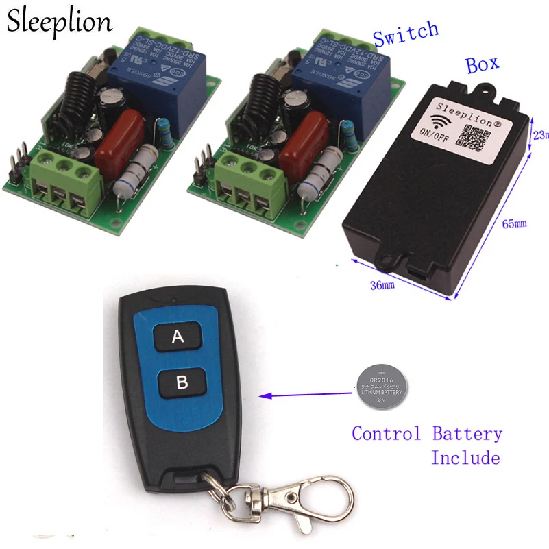 Sleeplion 110V 10A 1CH Remote Control LED Light Fan Switch 110V Waterproof Remote Control Transmitter Receiver Module 315/433MHz
Sleeplion 110V 10A 1CH Remote Control LED Light Fan Switch 110V Waterproof Remote Control Transmitter Receiver Module 315/433MHz