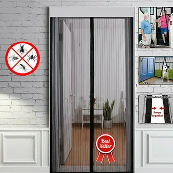 Black Hands-Free Magnetic Soft Door Durable Fly Screen Anti Mosquito Bug Mesh Curtain Summer Style Mesh Net As Seen On TV
Black Hands-Free Magnetic Soft Door Durable Fly Screen Anti Mosquito Bug Mesh Curtain Summer Style Mesh Net As Seen On TV