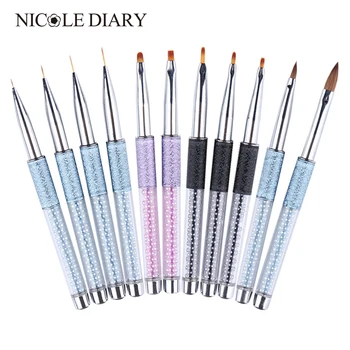 Multi Sets of Gradient Painting Pen Carving Liner Paint Drawing Brushes Kit Rhinestone Handle Nail Art Tool
Multi Sets of Gradient Painting Pen Carving Liner Paint Drawing Brushes Kit Rhinestone Handle Nail Art Tool