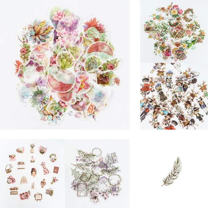 40pcs/pack Multifunctional Special Shape Flower Plant Sticker Stationery Phone Stickers DIY Diary Decoration Girl Student Gift
40pcs/pack Multifunctional Special Shape Flower Plant Sticker Stationery Phone Stickers DIY Diary Decoration Girl Student Gift
