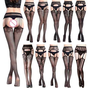 Women's Sexy Garter Belt Stocking Crotchless Thigh High Fishnet Tights Stockings Over Knee Pantyhose Hosiery 16 Patterns Black
Women's Sexy Garter Belt Stocking Crotchless Thigh High Fishnet Tights Stockings Over Knee Pantyhose Hosiery 16 Patterns Black