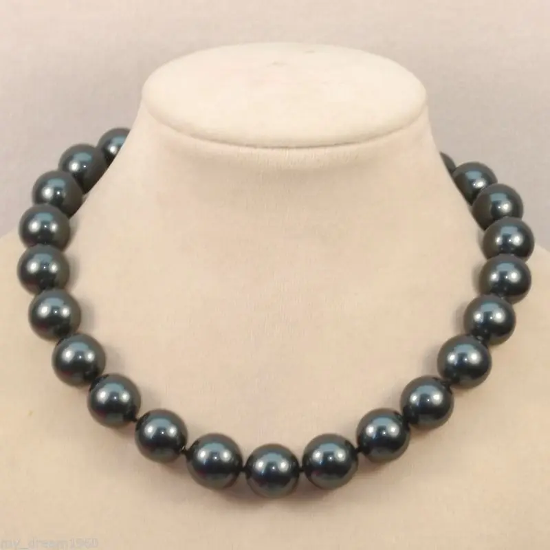 Hot sale new Style >>>>>AAA Genuine Natural 16mm Round Black South Sea Shell Pearl Necklace 18''
Hot sale new Style >>>>>AAA Genuine Natural 16mm Round Black South Sea Shell Pearl Necklace 18''