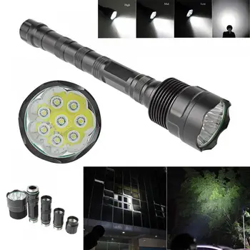 20000 Lumens LED Flashlight 8x XML T6 5 Modes Super Brightness Torch Light Lamp Fit for Outdoor / Camping / Hiking
20000 Lumens LED Flashlight 8x XML T6 5 Modes Super Brightness Torch Light Lamp Fit for Outdoor / Camping / Hiking