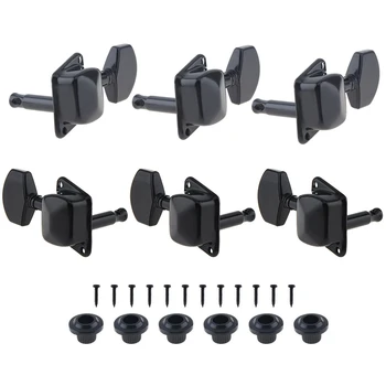 6pcs/lot Black Durable Guitar Tuning Pegs 3R+3L Semi-closed Machine Heads Tuners for Acoustic Folk Guitar
6pcs/lot Black Durable Guitar Tuning Pegs 3R+3L Semi-closed Machine Heads Tuners for Acoustic Folk Guitar