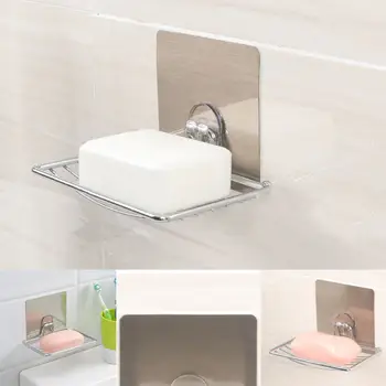 Stainless Steel Single Layer Soap Draining Holder Multifunctional Adhesive Wall Mount Storage Rack For Bathroom Kitchen
Stainless Steel Single Layer Soap Draining Holder Multifunctional Adhesive Wall Mount Storage Rack For Bathroom Kitchen