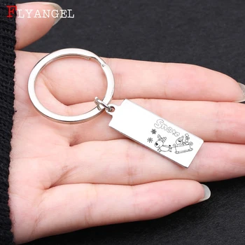 Engraved Snow Santa Claus And Elk For Friends Couples Men Women Christmas New Year Gift Keychain Jewelry Stainless Steel Keyring
Engraved Snow Santa Claus And Elk For Friends Couples Men Women Christmas New Year Gift Keychain Jewelry Stainless Steel Keyring