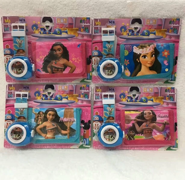 New 6 pcs Moana Projection Watches And Purses Wallets Sets Children Toy party Gifts
New 6 pcs Moana Projection Watches And Purses Wallets Sets Children Toy party Gifts