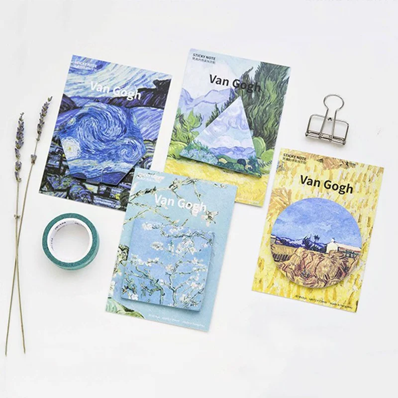1 Set Memo Pads Sticky Notes Kawaii Cute Van Gogh Paper Notepad Daliy Scrapbooking Stickers Office School Stationery Bookmark
1 Set Memo Pads Sticky Notes Kawaii Cute Van Gogh Paper Notepad Daliy Scrapbooking Stickers Office School Stationery Bookmark